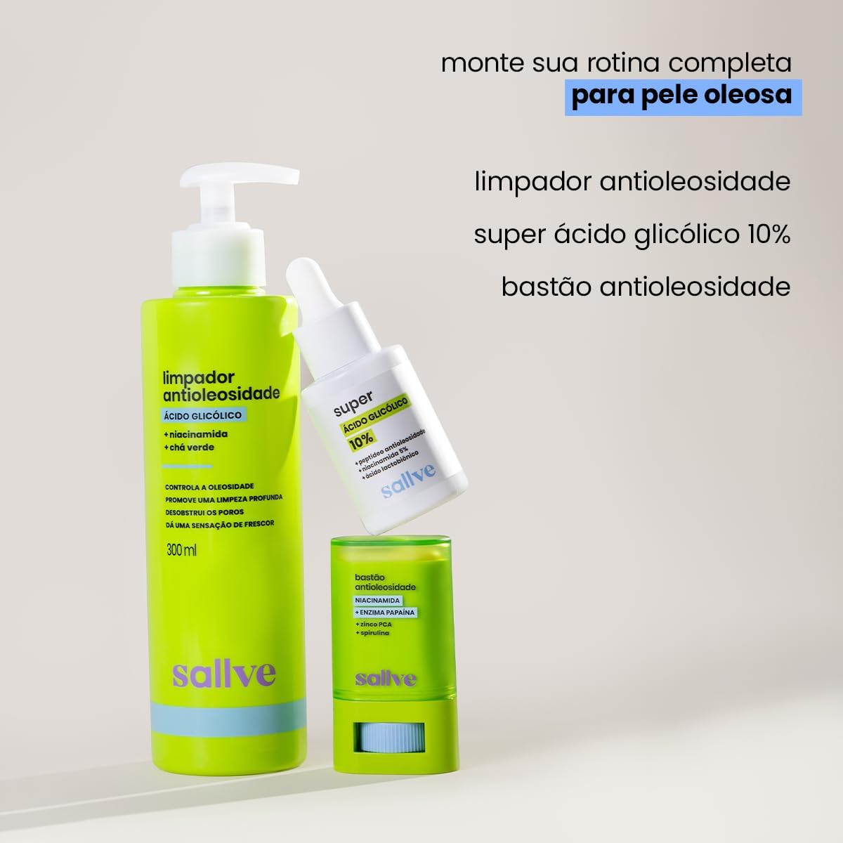 Limpador Antioleosidade 300ml Sallve Niacinamida - Imagem 7