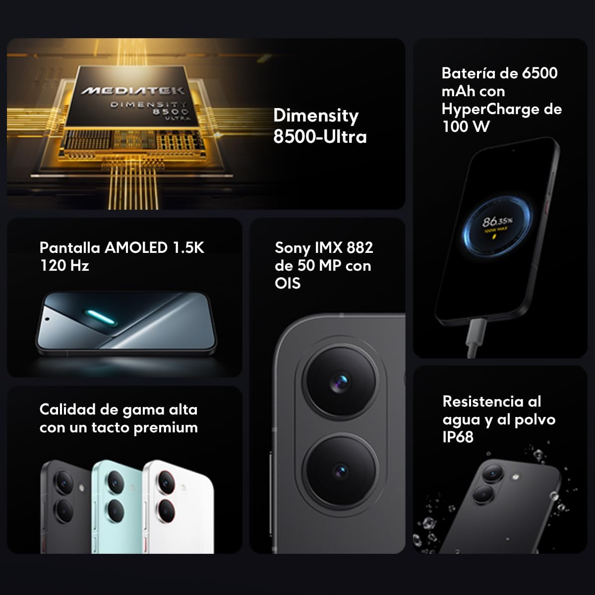 Smartphone Xiaomi Poco X8 Pro 512GB / 8GB Ram (Preto) - Imagem 4