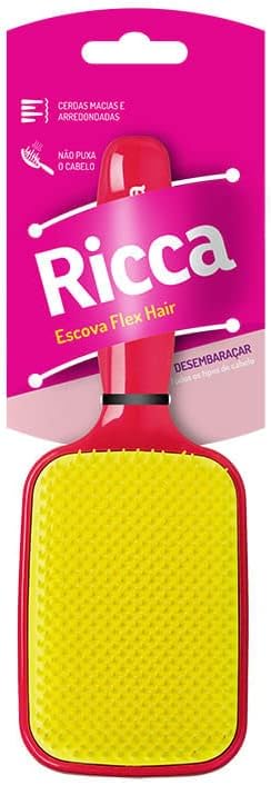 Ricca Escova Raquete Flex Pink - Imagem 5