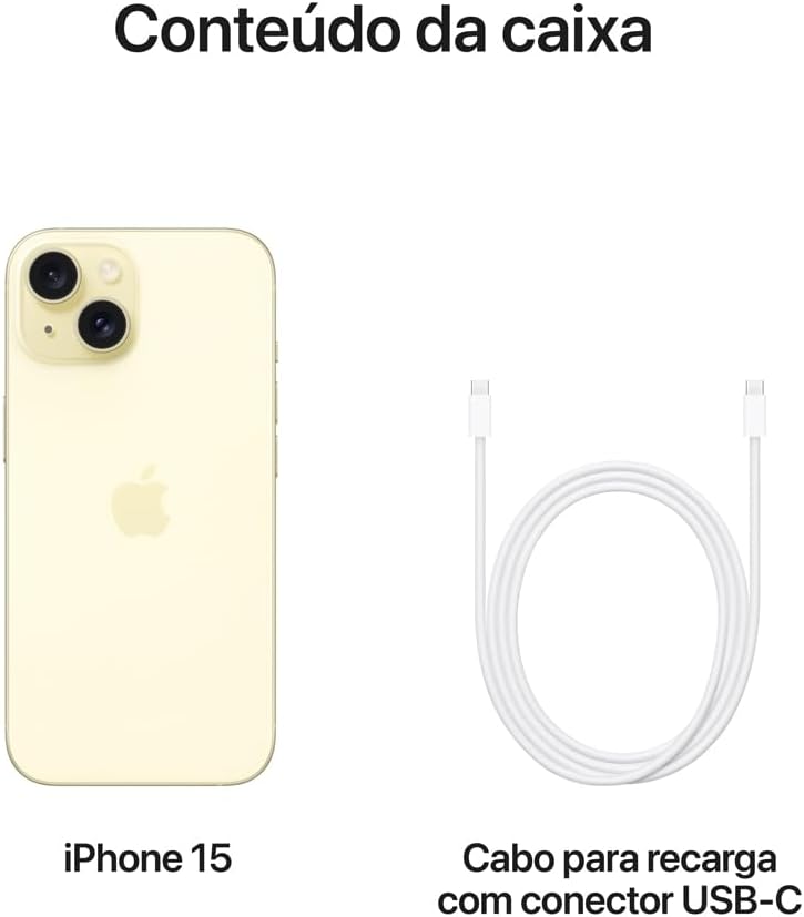 Apple iPhone 15 (128 GB) — Amarelo - Imagem 9