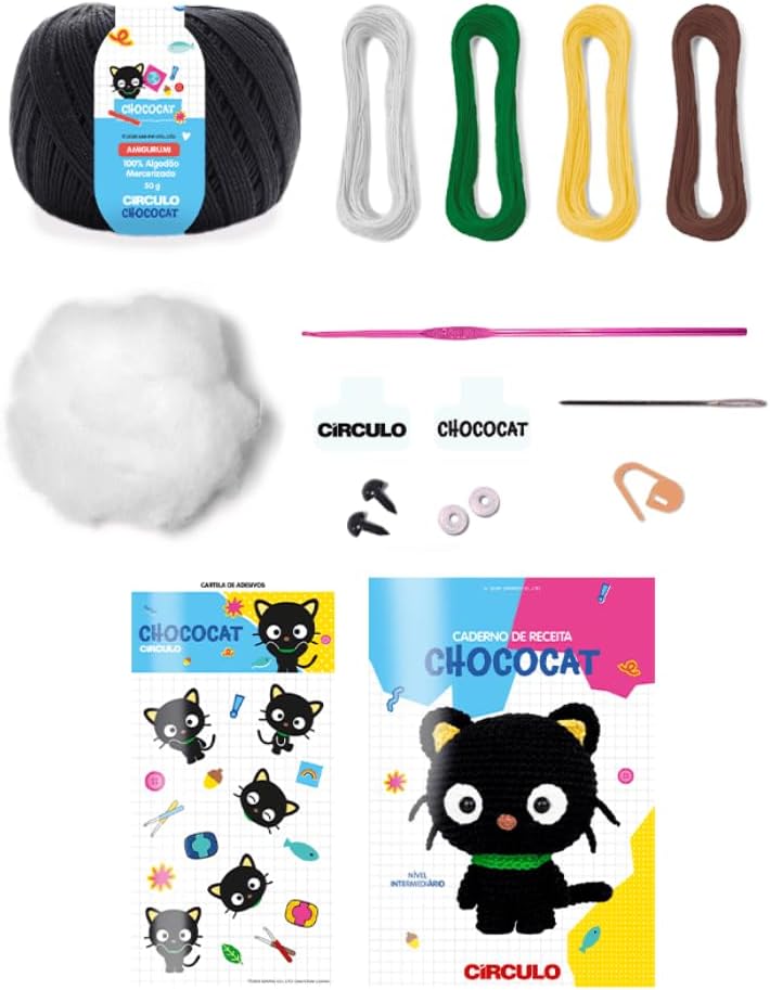 Kit Amigurumi Hello Kitty and Friends - Chococat - Imagem 3