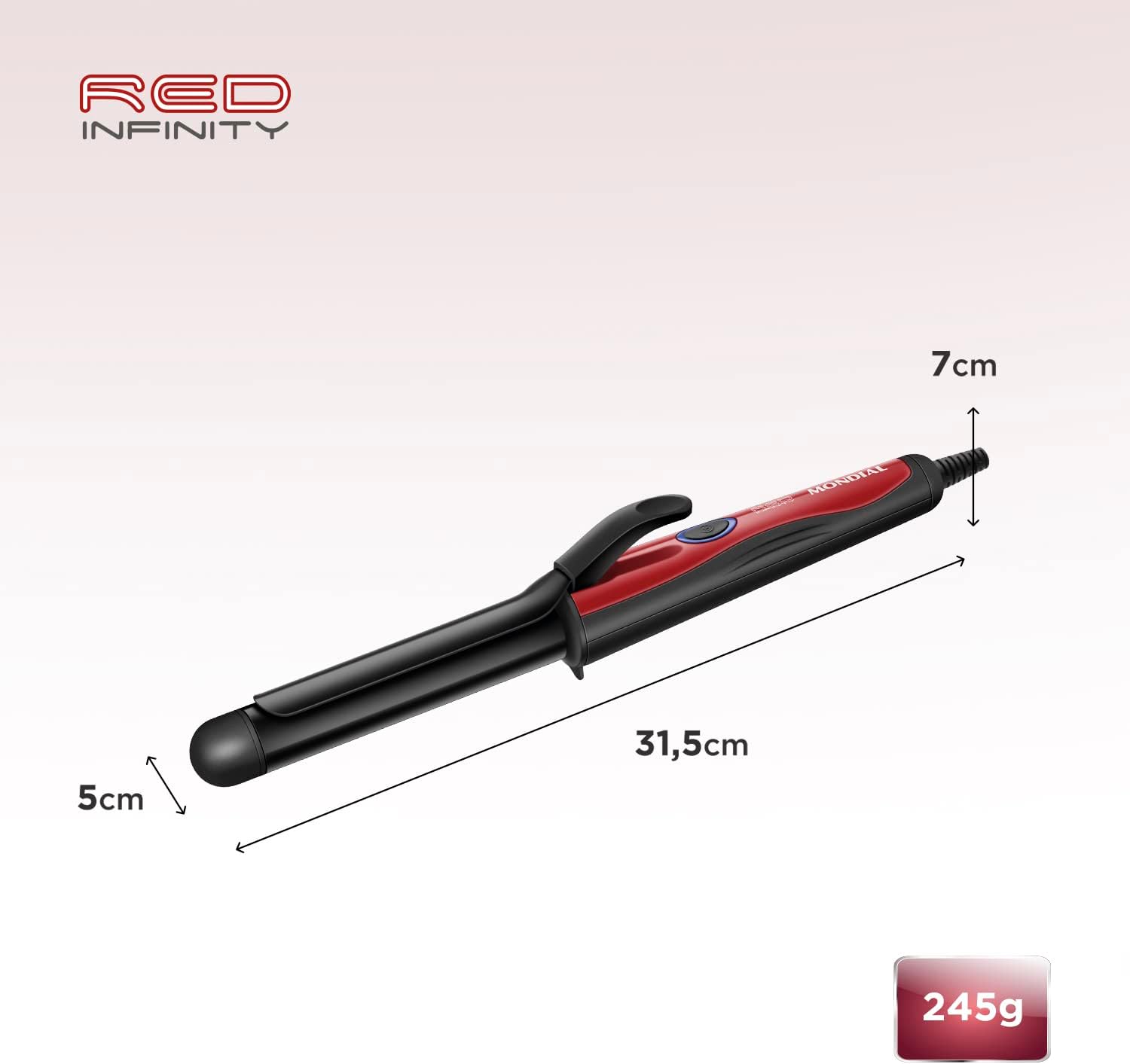 MONDIAL Modelador de Cachos, Preto/Vermelho, Bivolt - EM-12 - Imagem 7