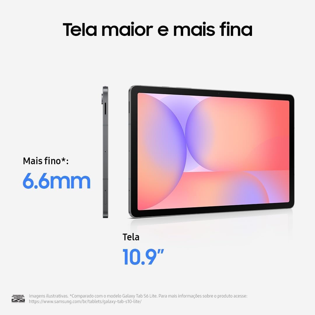 Galaxy Tab S10 Lite, 128GB, Tela 10.9", WIFI, Cinza - Imagem 3