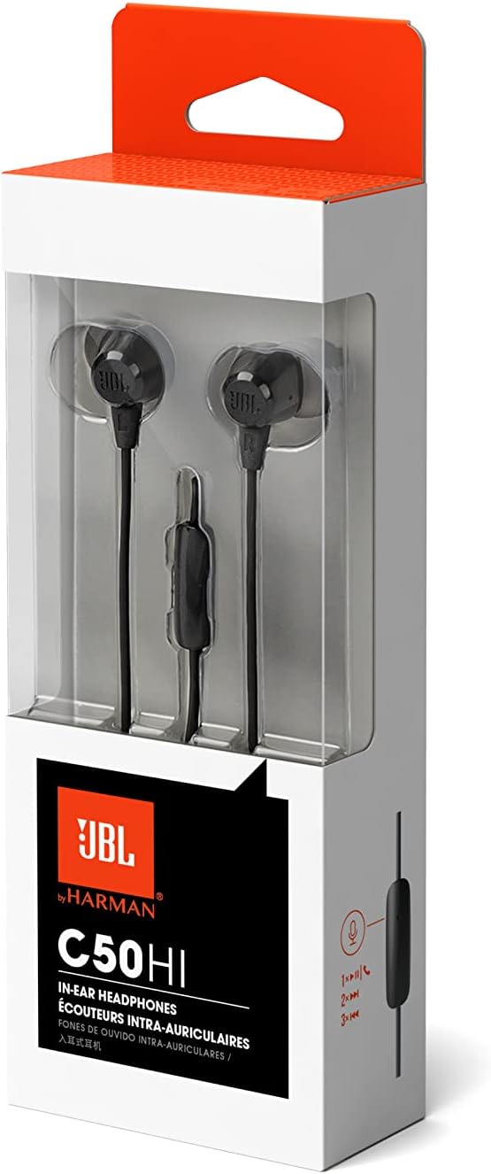 JBL, Fone de Ouvido in Ear, C50HI - Preto - Imagem 5