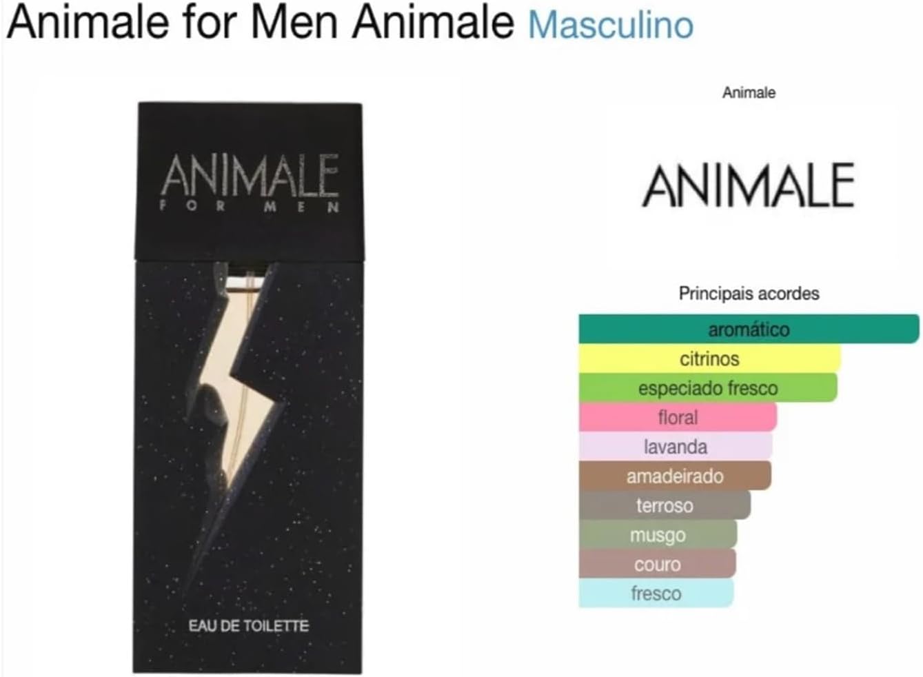 Perfume Animale Masculino, Eau de Toilette, 100 ml - Imagem 3