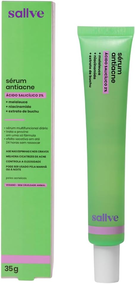 Sallve Sérum Antiacne 35G - Ácido Salicílico 2% - Imagem 3