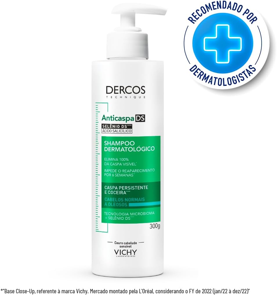Vichy, Dercos Shampoo Anticaspa para Cabelos Normais a Oleosos - Imagem 3