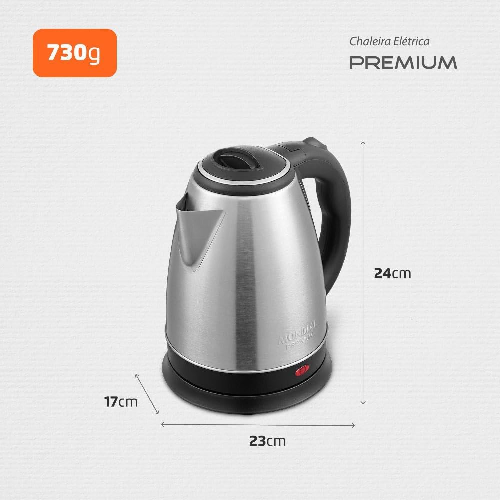 Chaleira Elétrica Mondial CE-06 Pratic Inox 110V - Imagem 10