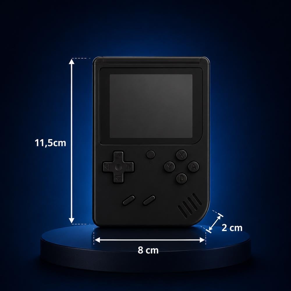 Super Mini Video Game Portátil 400 Em 1 Retrô (Preto) - Imagem 6