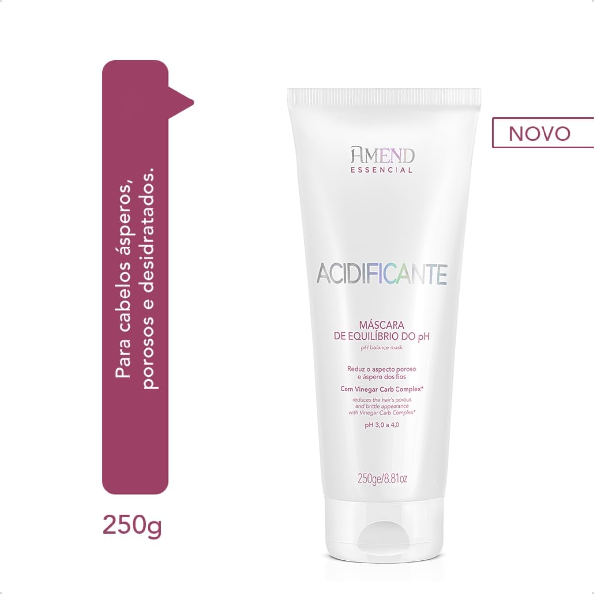 Máscara de Equlíbrio Amend Essencial Acidificante Ph 250g - Imagem 3