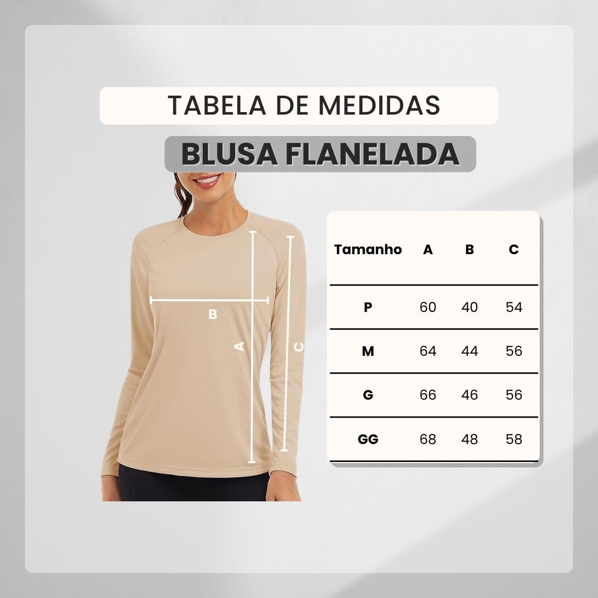 Blusa Térmica Manga Longa Feminina Peluciada Inverno - Imagem 6
