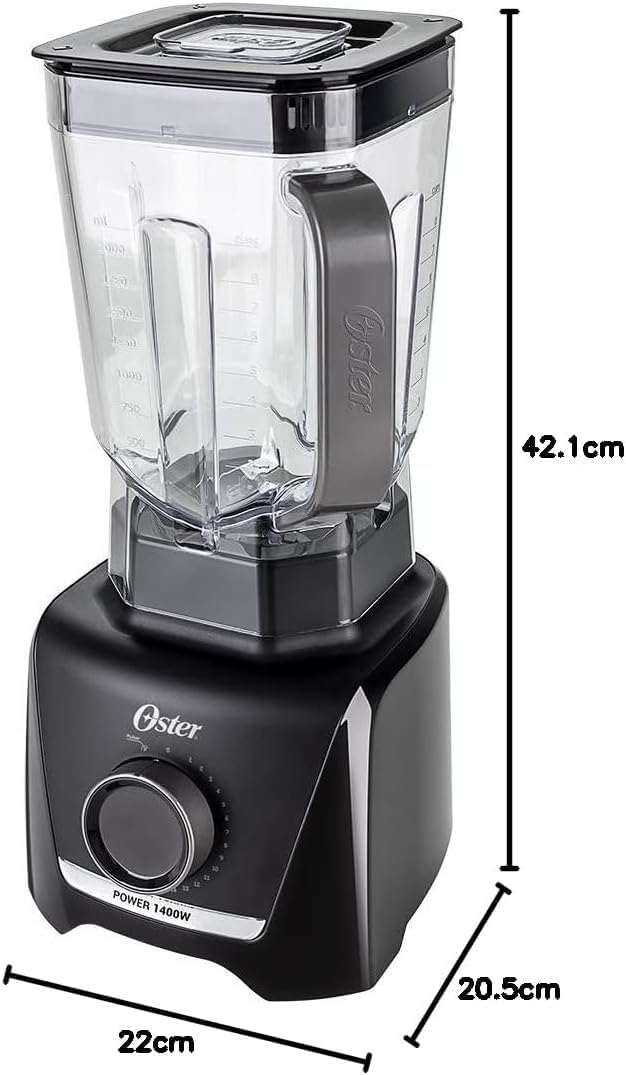 Liquidificador 1400 Full Oster Preto 3,2L - 127V - Imagem 3