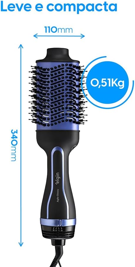 Escova Secadora Agile Glossy Elgin 1300W Bivolt - Imagem 9