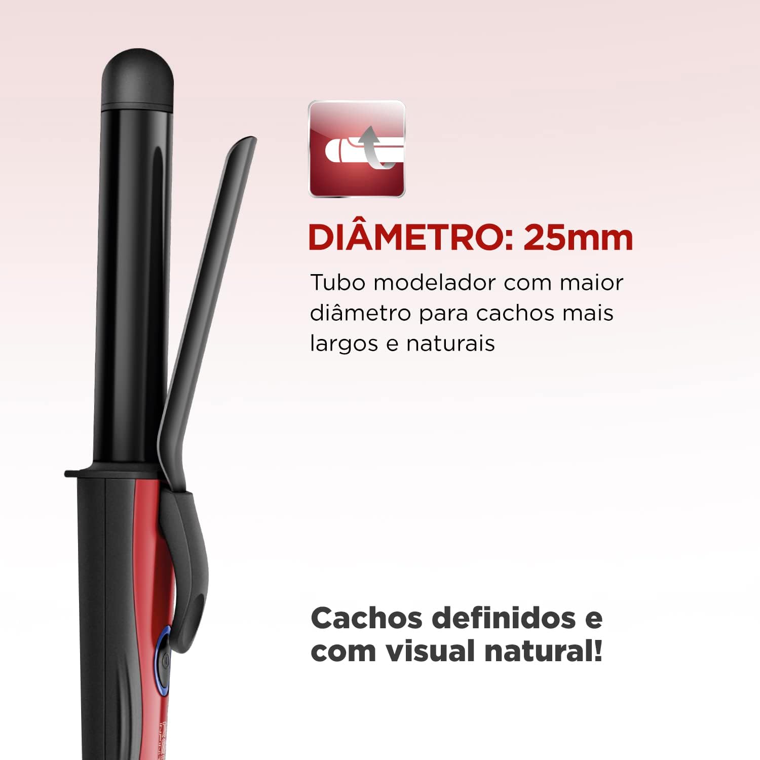MONDIAL Modelador de Cachos, Preto/Vermelho, Bivolt - EM-12 - Imagem 4