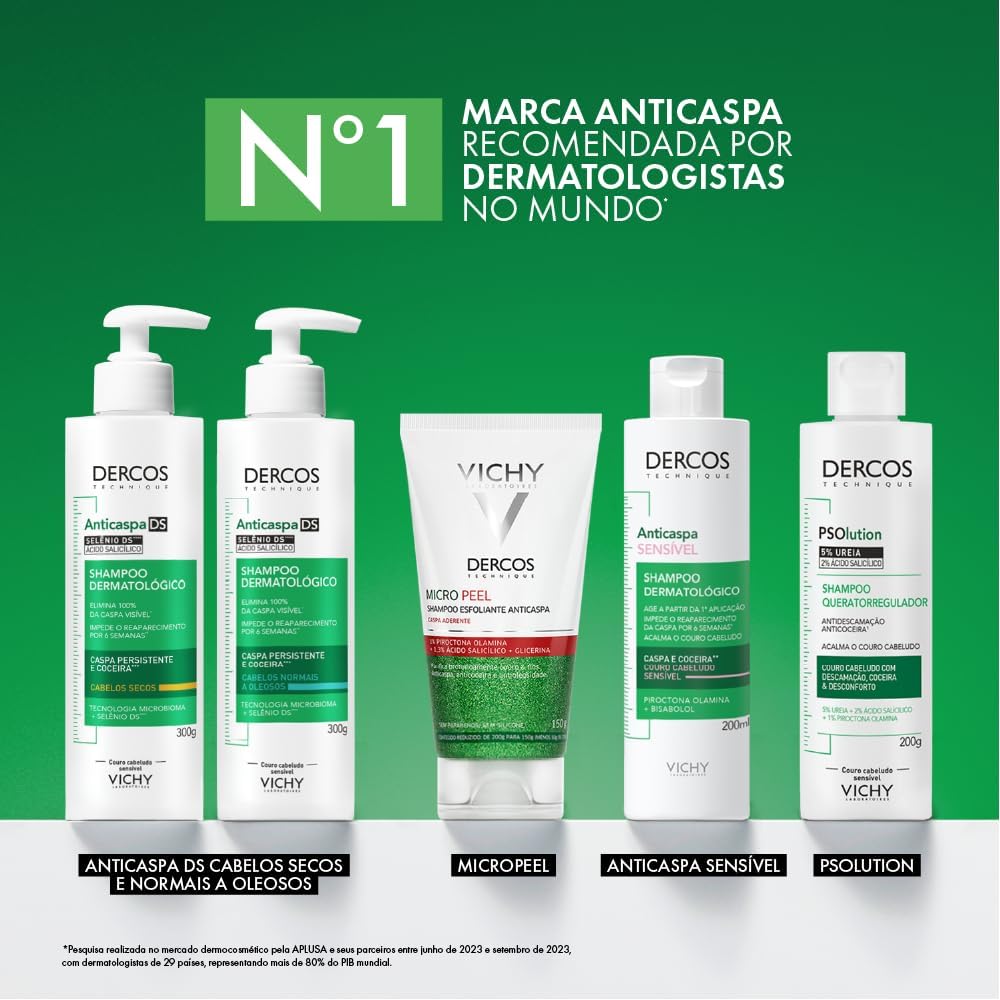 Vichy, Dercos Shampoo Anticaspa para Cabelos Normais a Oleosos - Imagem 15