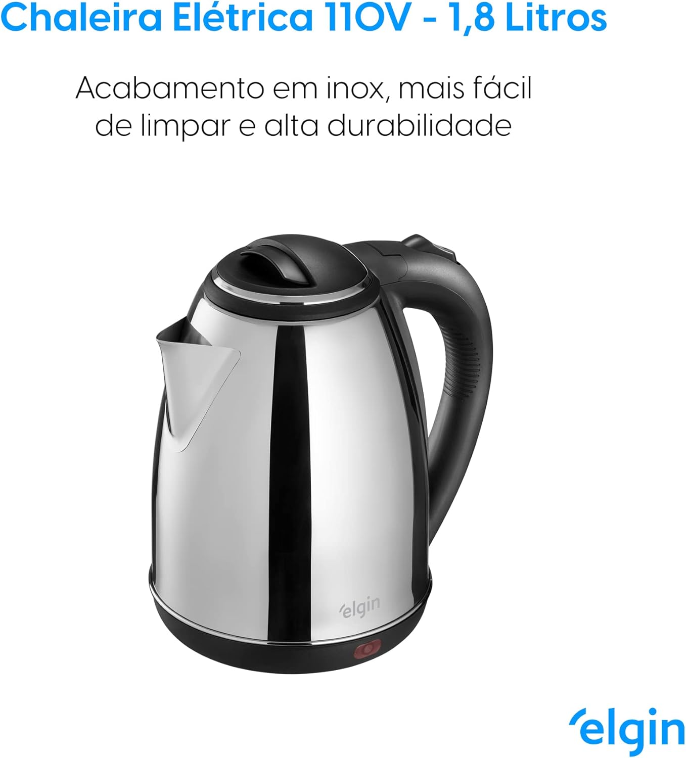 Chaleira Elétrica Elgin Cha10 1,8L Sem Fio com Desligamento Automático - Imagem 3