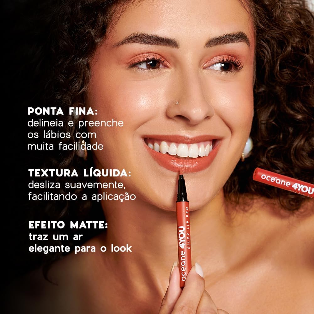 Océane Silky Lip Pen Caneta Para Lábios Mauvenude - Imagem 4
