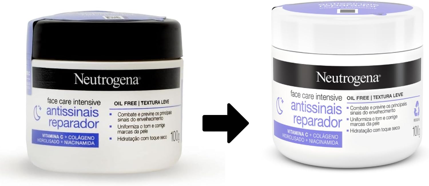 Neutrogena Hidratante Facial Antissinais Reparado Face Care Intensive, 100g - Imagem 6