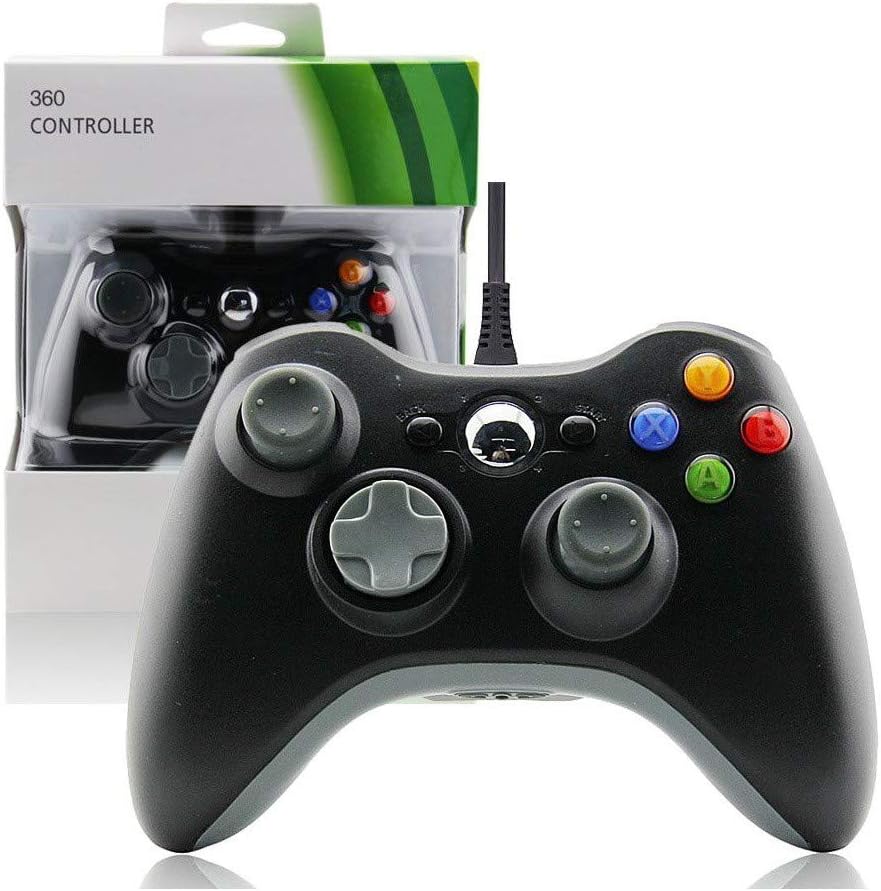 Controle Usb Com Fio Para Xbox 360 Computador Notebook Preto - Imagem 2