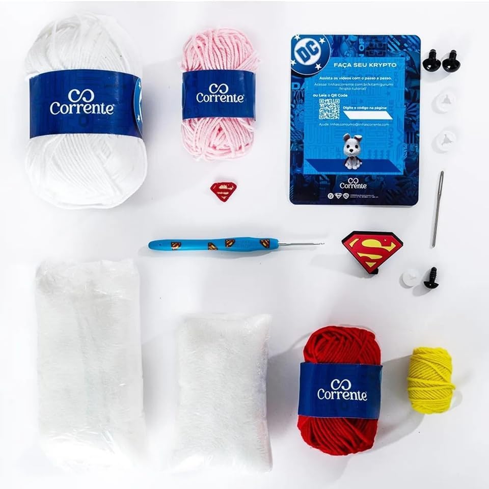 Kit Amigurumi HEROIS DC (KRIPTO) - Imagem 4