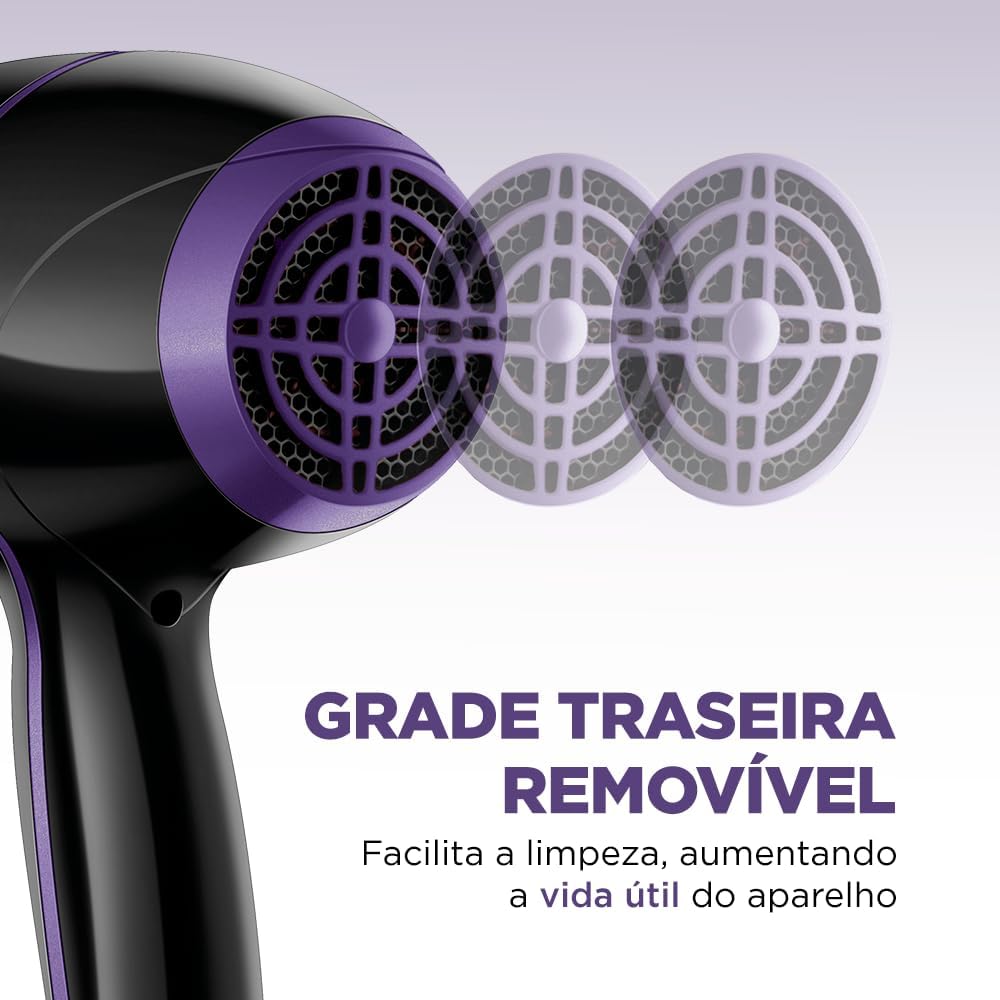 Secador de Cabelos, Mondial, Preto, 2000W, 220V - SCN-01 - Imagem 7