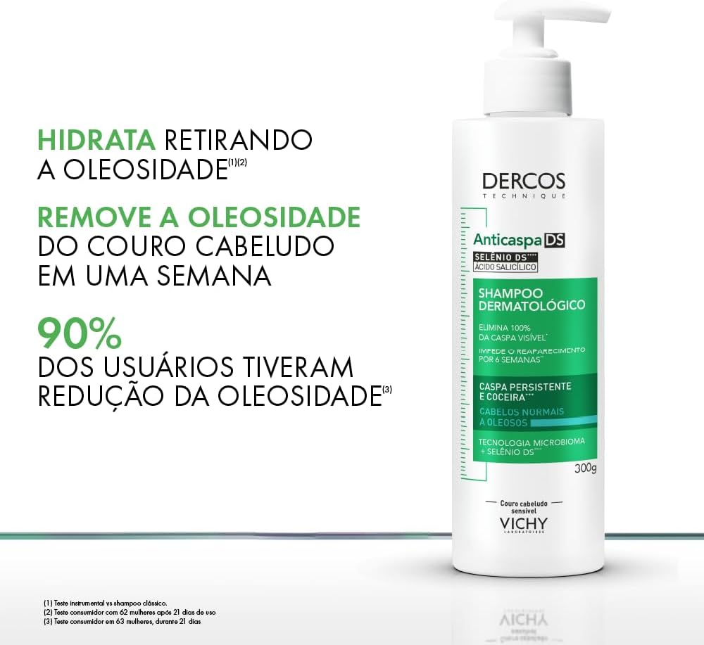 Vichy, Dercos Shampoo Anticaspa para Cabelos Normais a Oleosos - Imagem 11