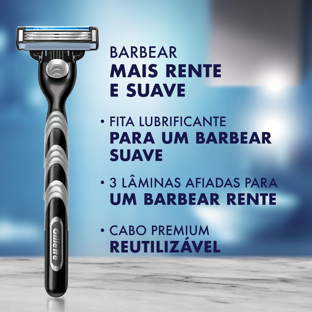 Gillette Mach3 - Refil Para Barbear, 16 Unidades - Imagem 3