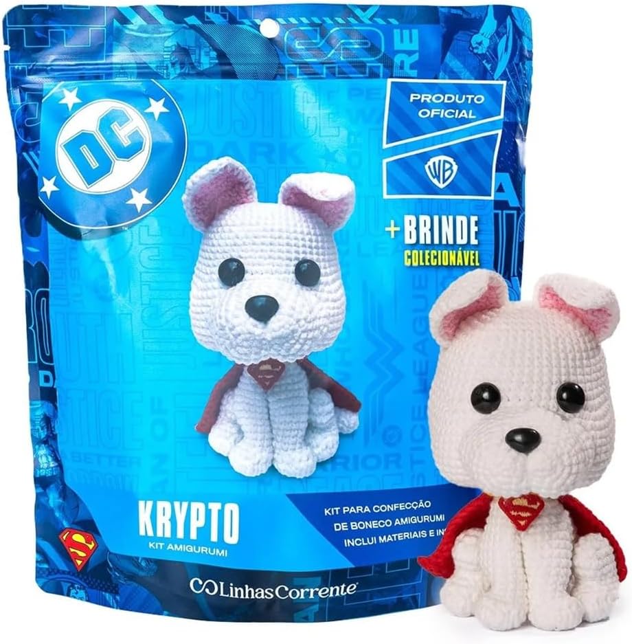 Kit Amigurumi HEROIS DC (KRIPTO) - Imagem 2