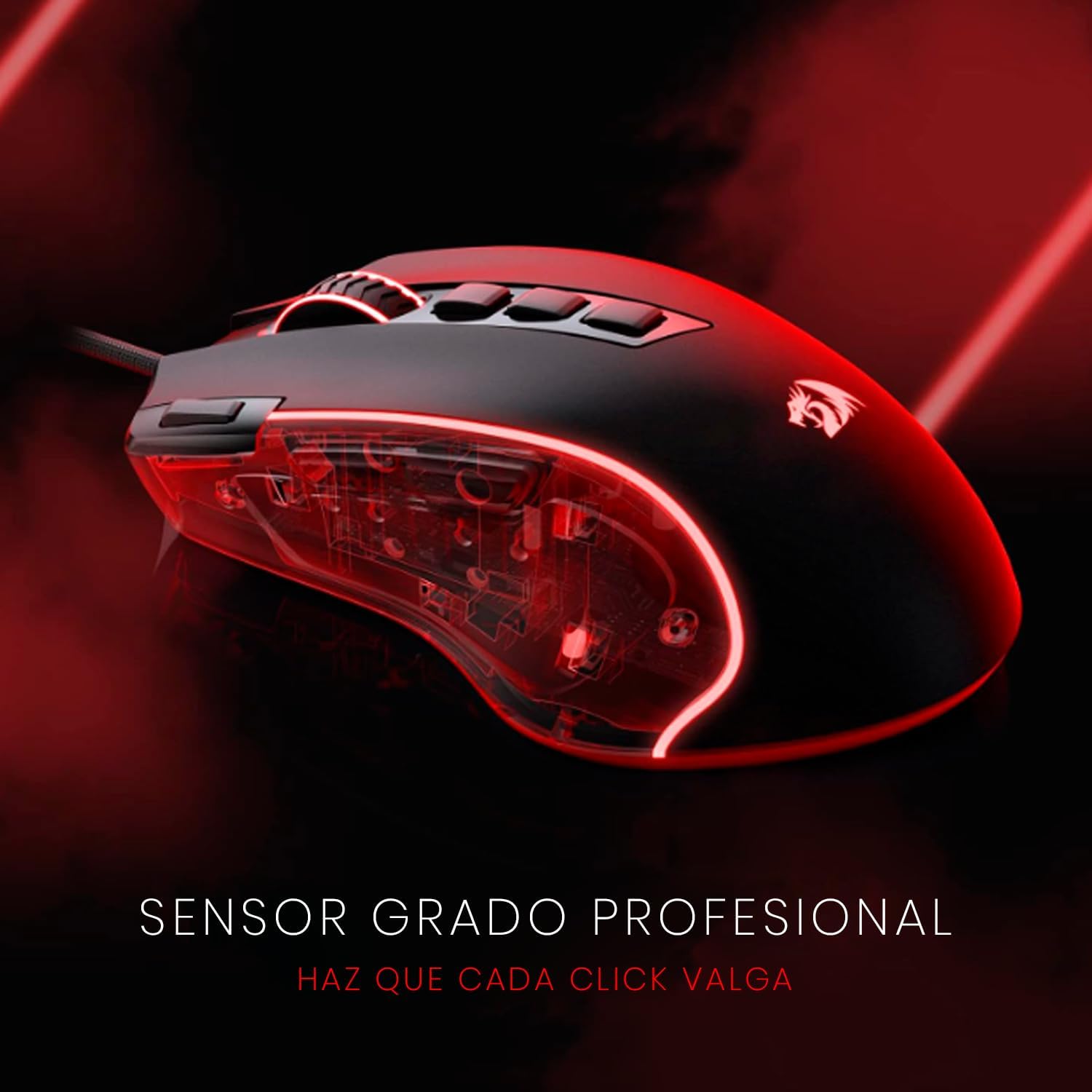 Mouse Gamer Redragon Predator RGB M612-RGB, Preto - Imagem 5