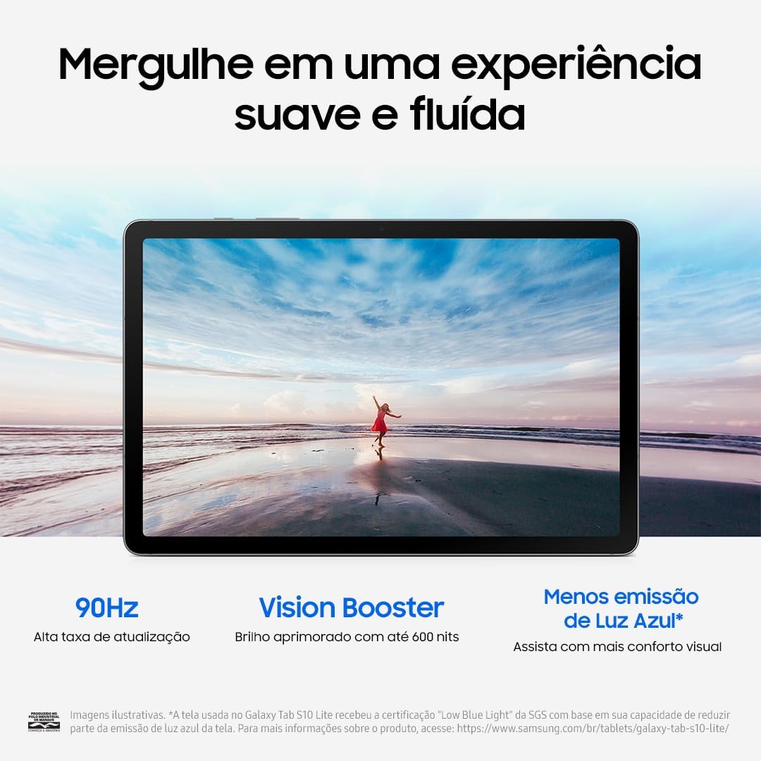 Galaxy Tab S10 Lite, 128GB, Tela 10.9", WIFI, Cinza - Imagem 4