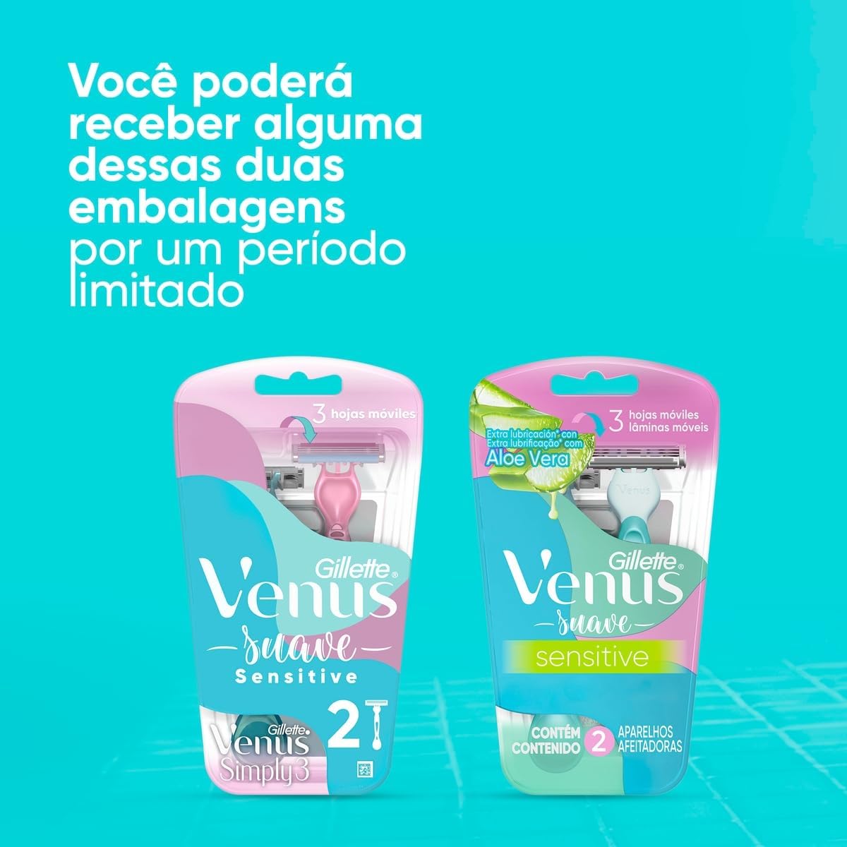 Gillette Venus Aparelho de Depilação Descartável Suave Sensitive, 4 Unidades - Imagem 8