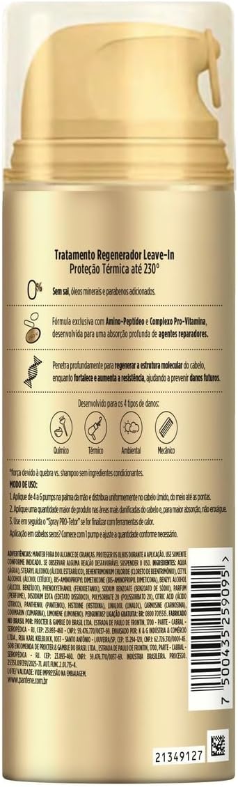 Pantene PRO-Resgate Regeneração Molecular Tratamento Leave-In 150 ml - Imagem 14