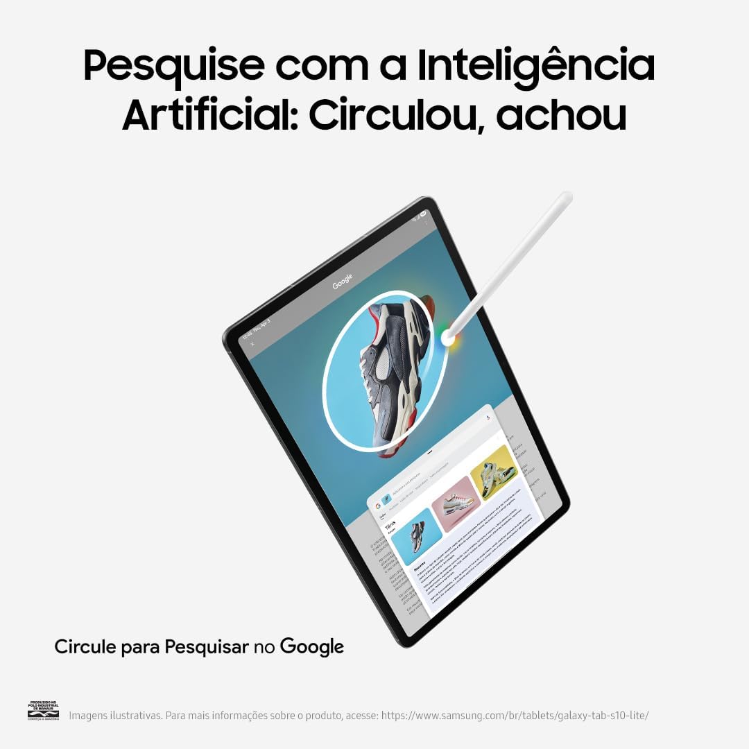 Galaxy Tab S10 Lite, 128GB, Tela 10.9", WIFI, Cinza - Imagem 8