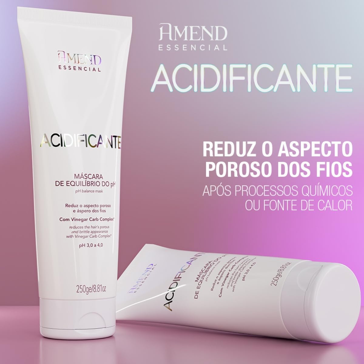 Máscara de Equlíbrio Amend Essencial Acidificante Ph 250g - Imagem 5