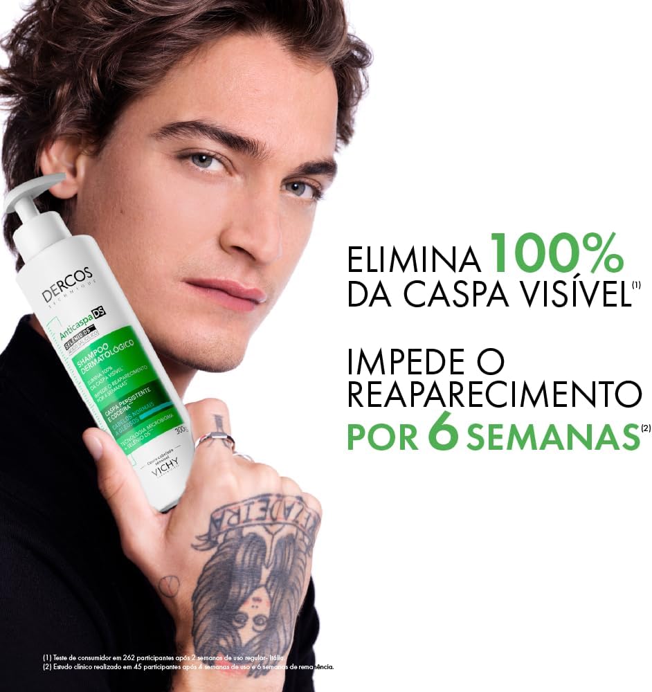 Vichy, Dercos Shampoo Anticaspa para Cabelos Normais a Oleosos - Imagem 8