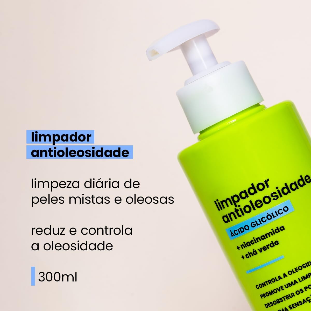 Limpador Antioleosidade 300ml Sallve Niacinamida - Imagem 3