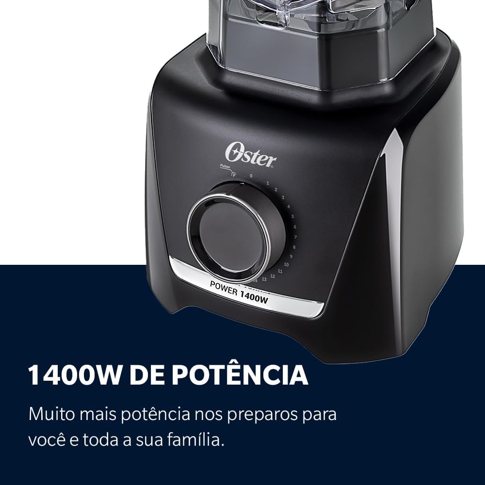 Liquidificador 1400 Full Oster Preto 3,2L - 127V - Imagem 5