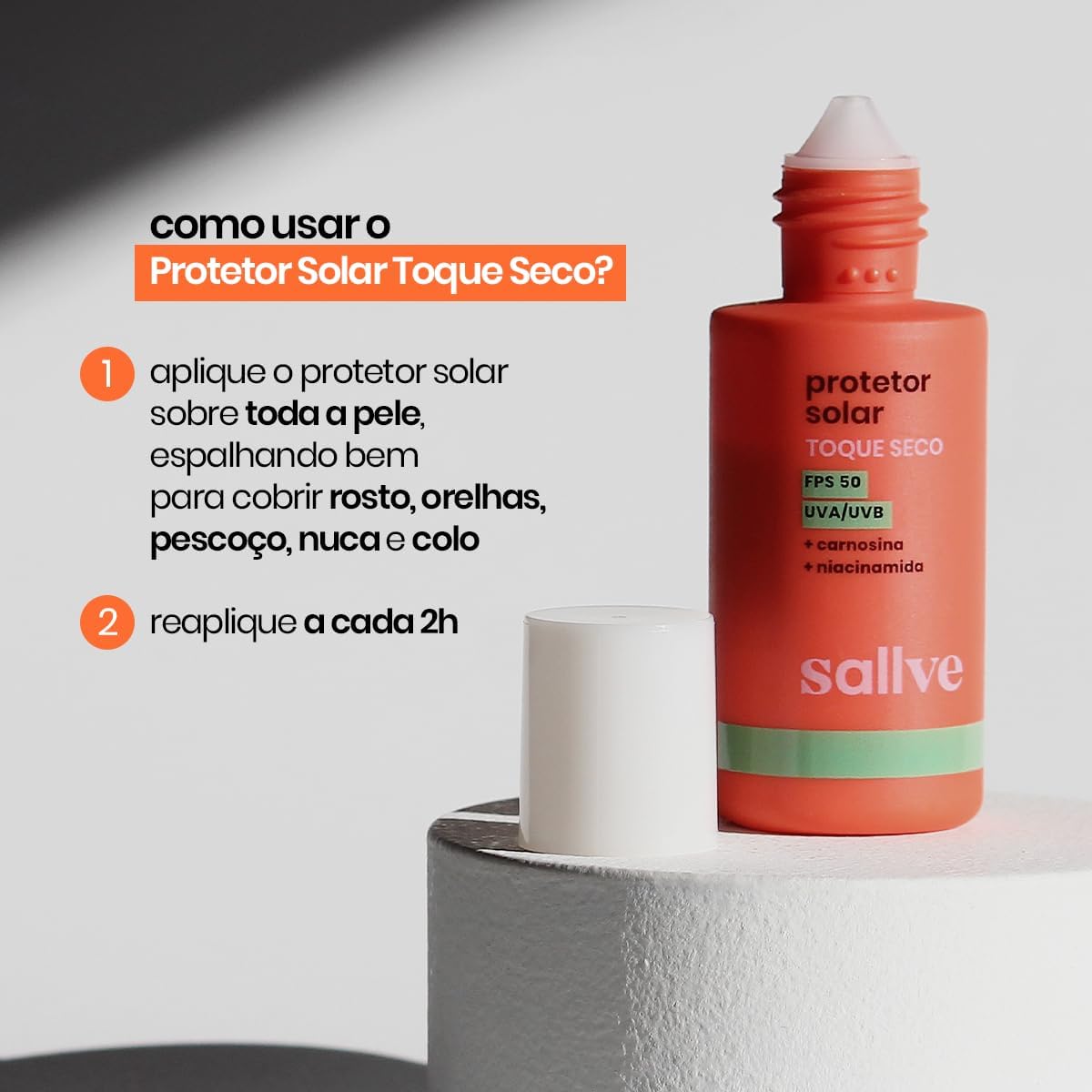 Sallve Protetor Solar Toque Seco Fps50 40G - Imagem 7