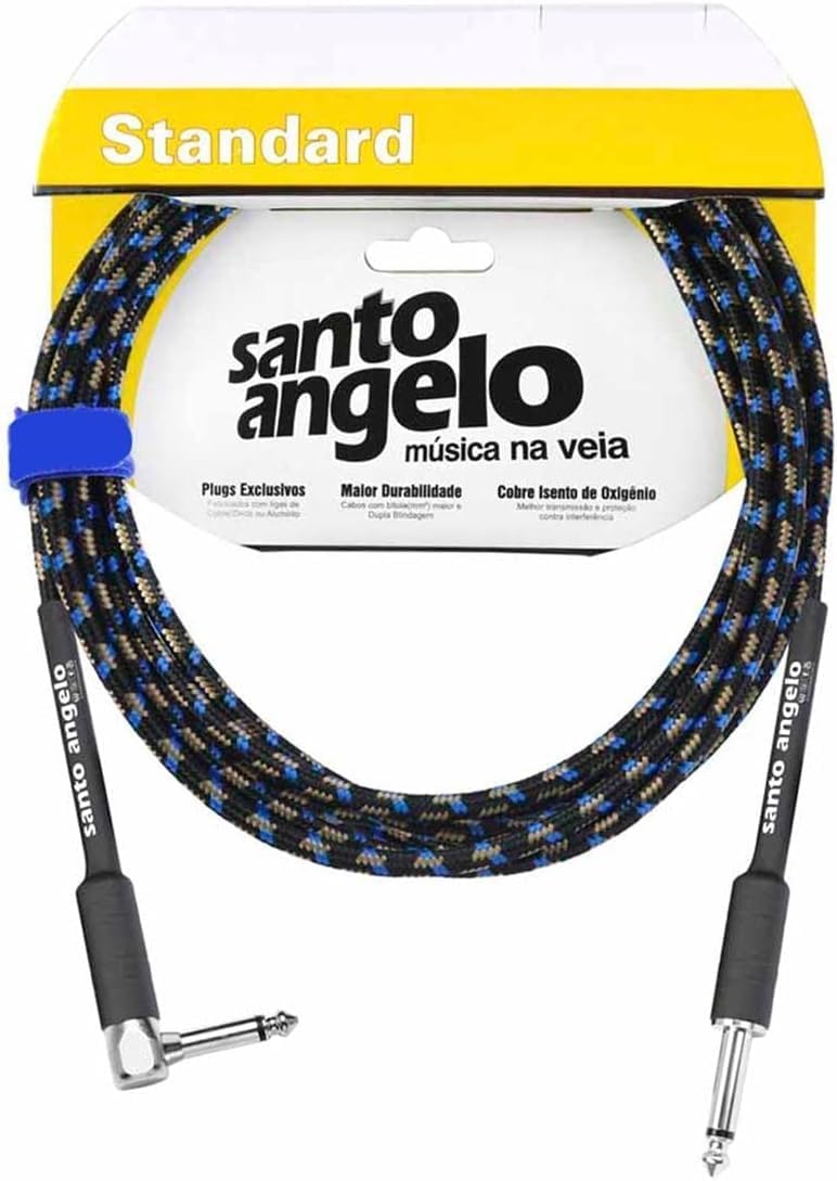 Cabo Para Instrumentos Santo Angelo Textil P10 / P10 L 3,05m - Imagem 2