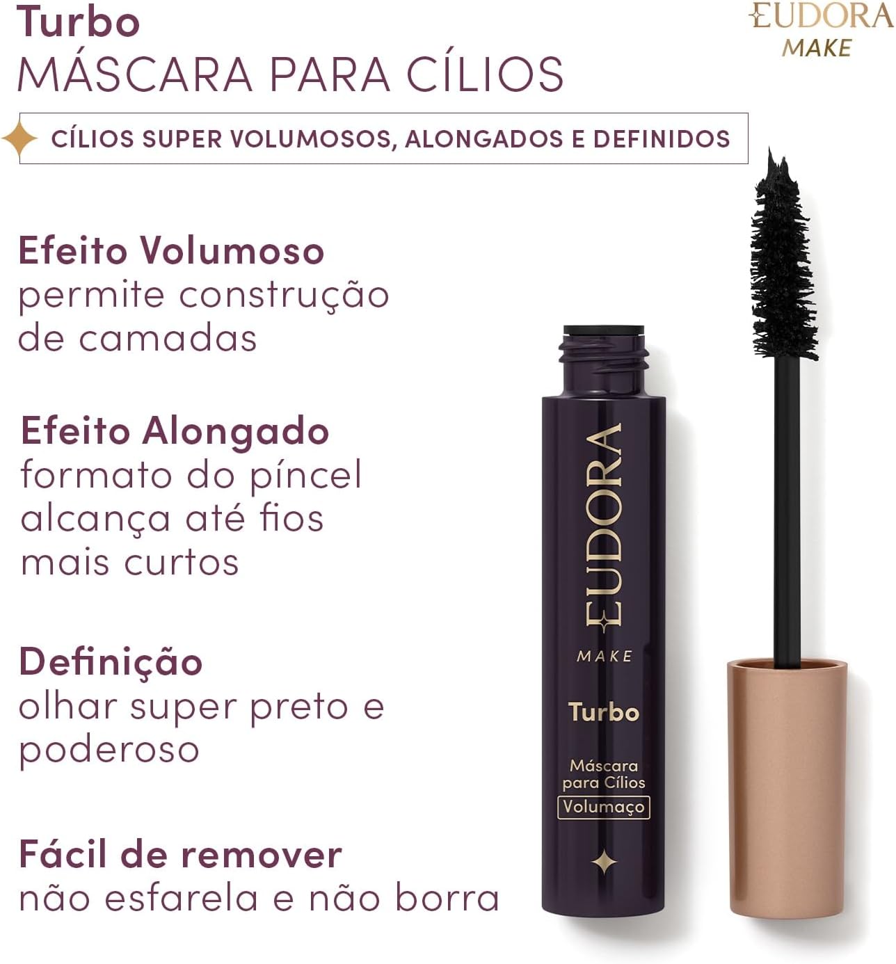 Máscara de Cílios Bomb Volumaço Eudora Make 10g - Imagem 3