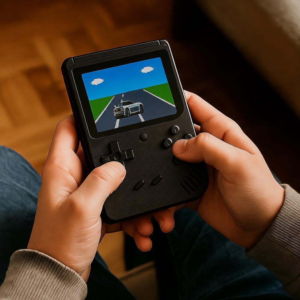 Super Mini Video Game Portátil 400 Em 1 Retrô (Preto) - Imagem 3