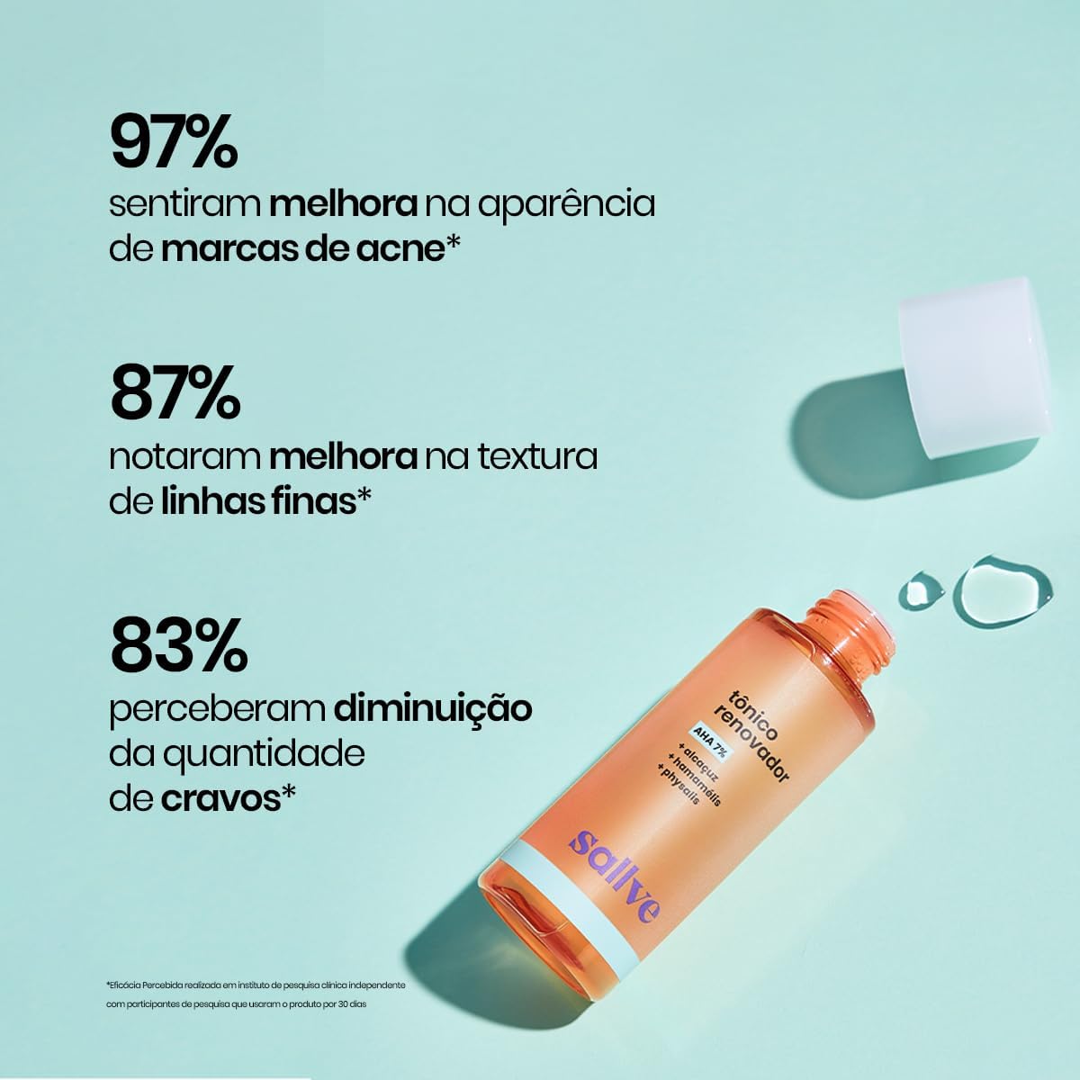 Sallve Tônico Renovador 120Ml - Aha 7% - Imagem 6