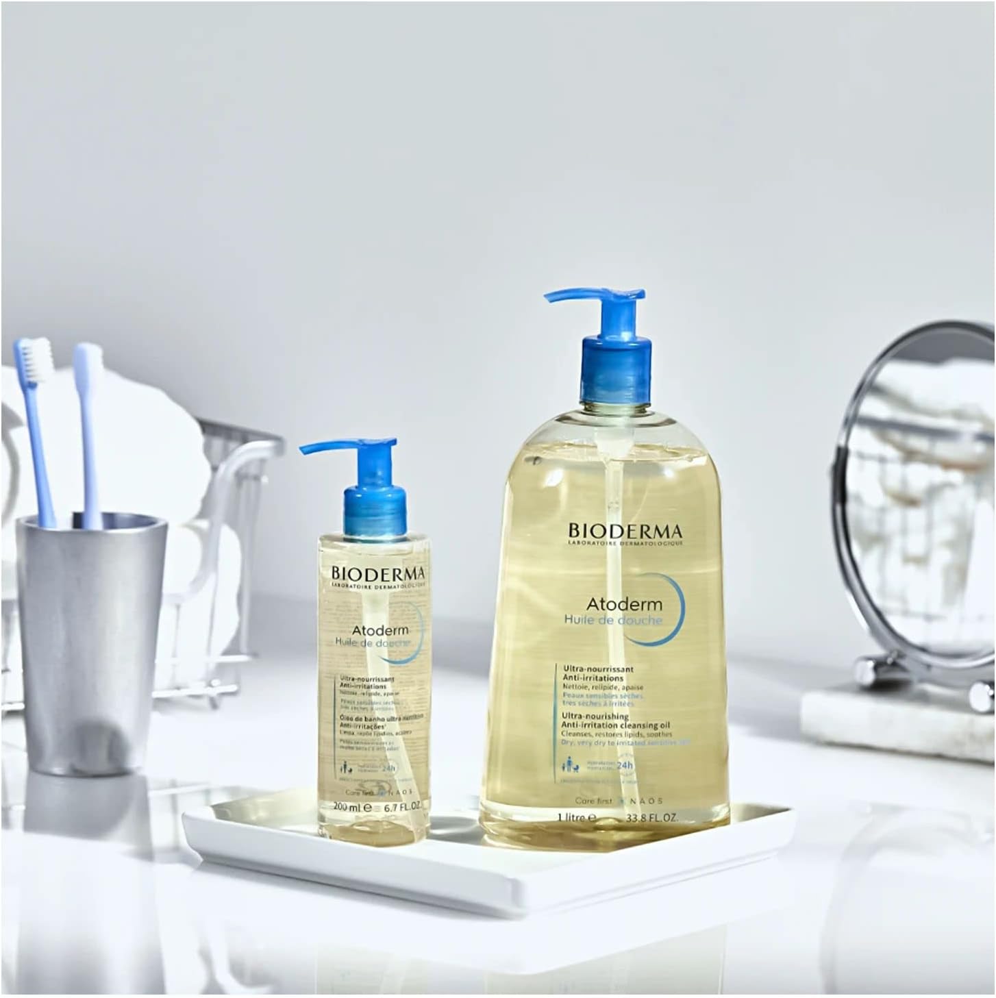 Bioderma Atoderm Óleo De Banho - Higiene Hidratante Diária 1 Litro - Imagem 9