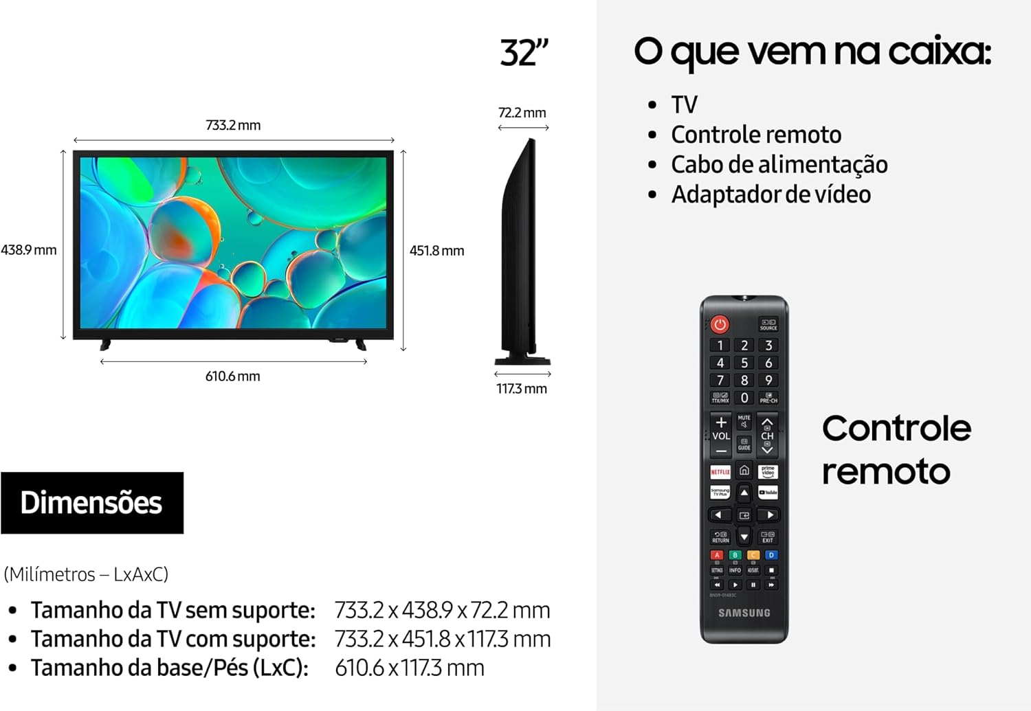 Samsung Smart TV 32" HD H5000F 2025 - Imagem 4