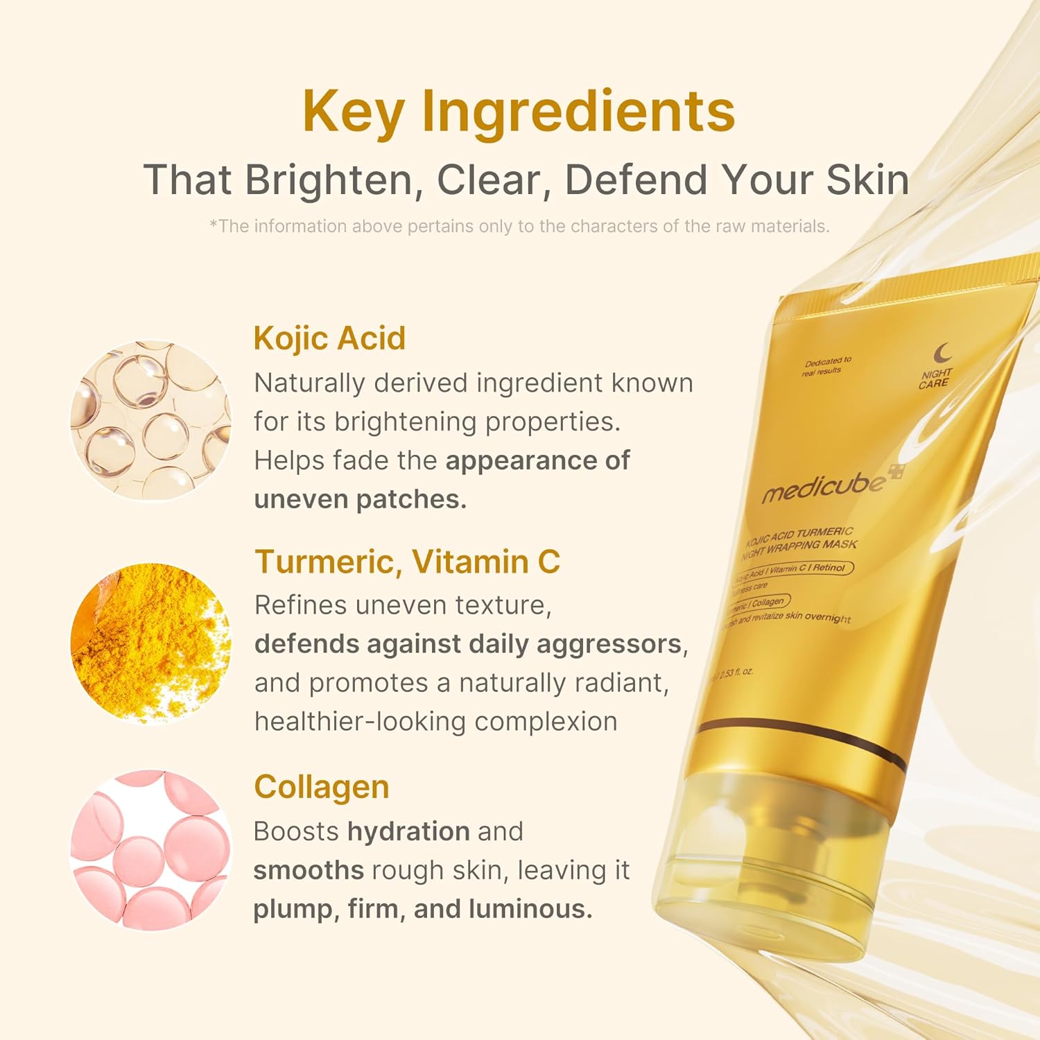 KOJIC ACID TURMERIC NIGHT WRAPPING MASK 75ml - Imagem 5