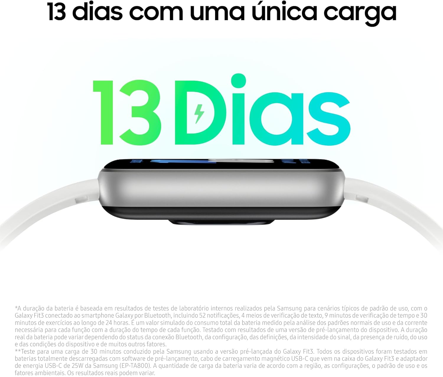 Smartwatch Samsung Galaxy Fit3 Display 1.6" Prata - Imagem 4