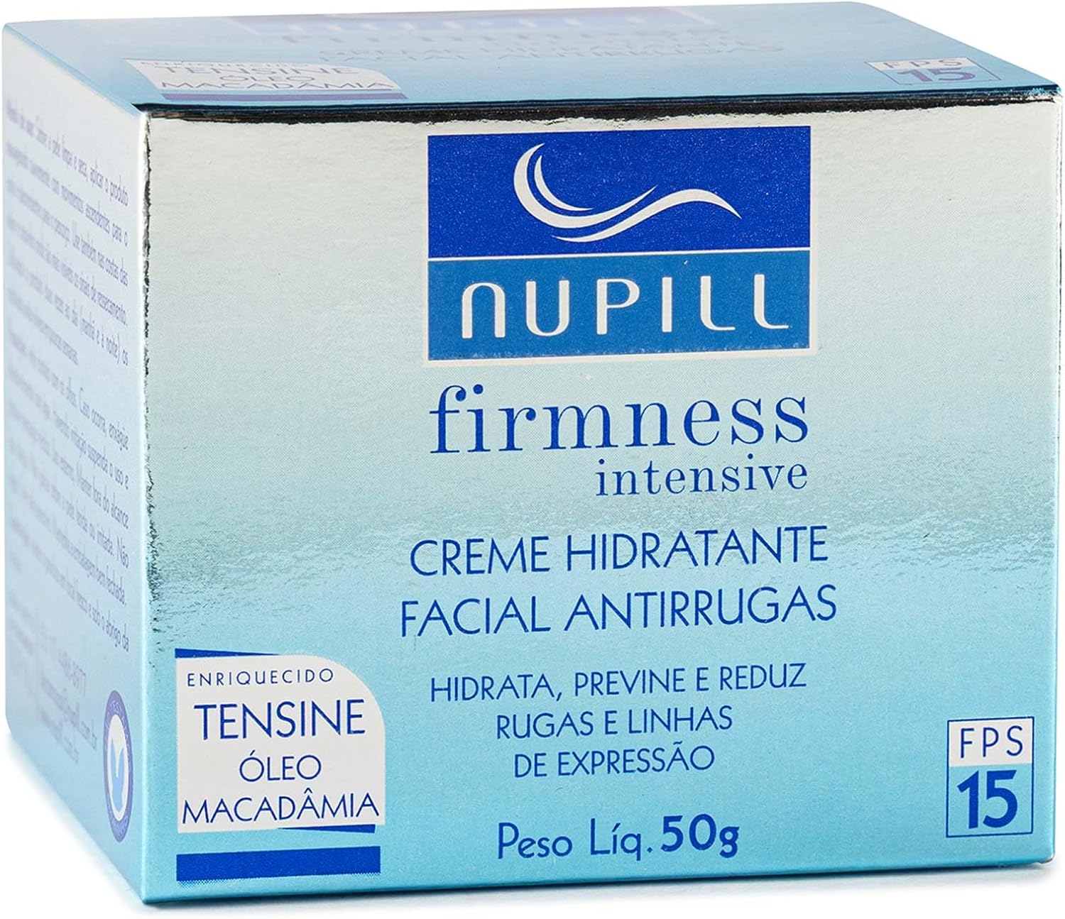 Nupill Creme Hidratante Antirrugas Tensine Fps 15 50G Azul - Imagem 2