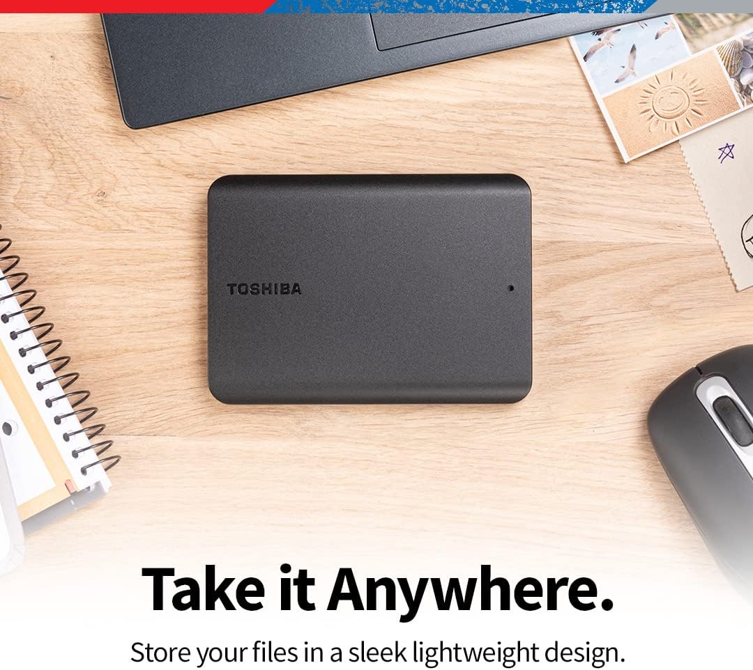 HD Externo Toshiba 2TB Canvio Basics Preto HDTB520XK3AA - Imagem 5