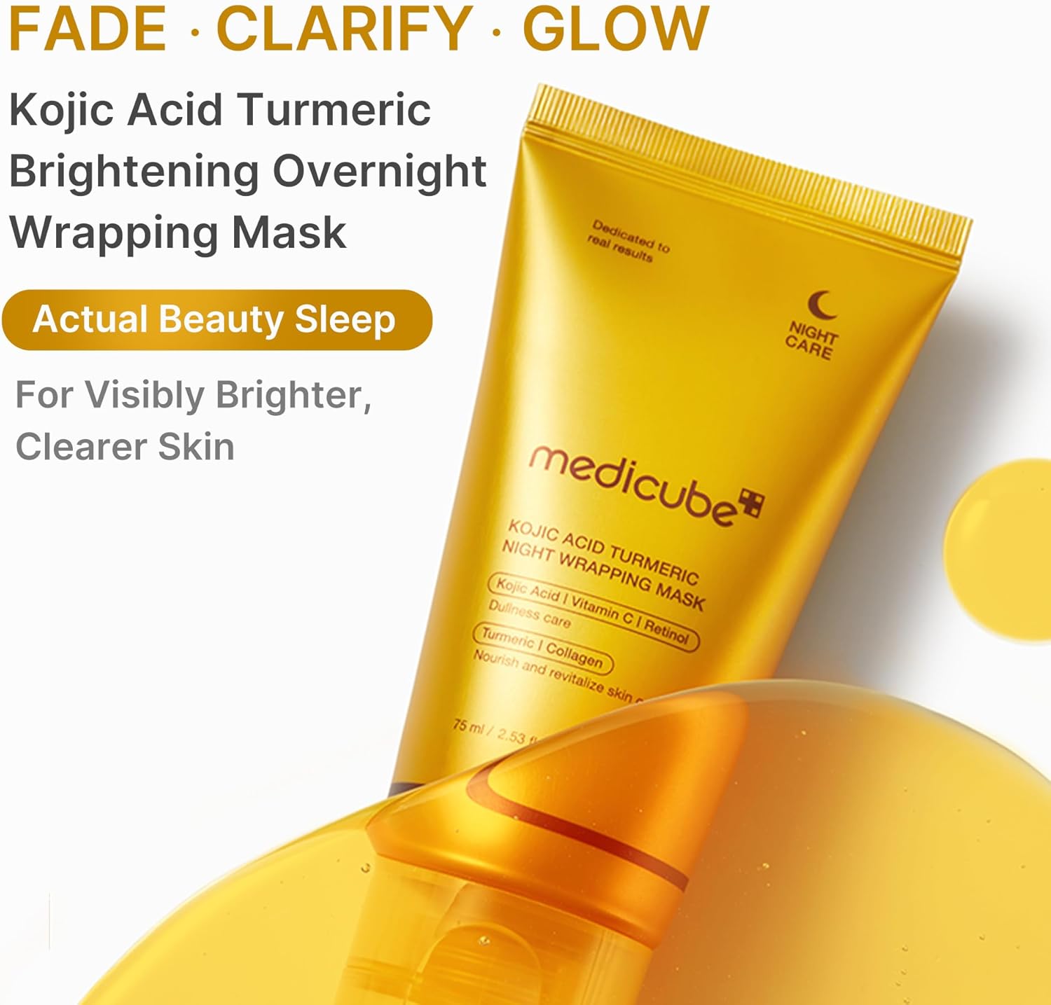 KOJIC ACID TURMERIC NIGHT WRAPPING MASK 75ml - Imagem 3
