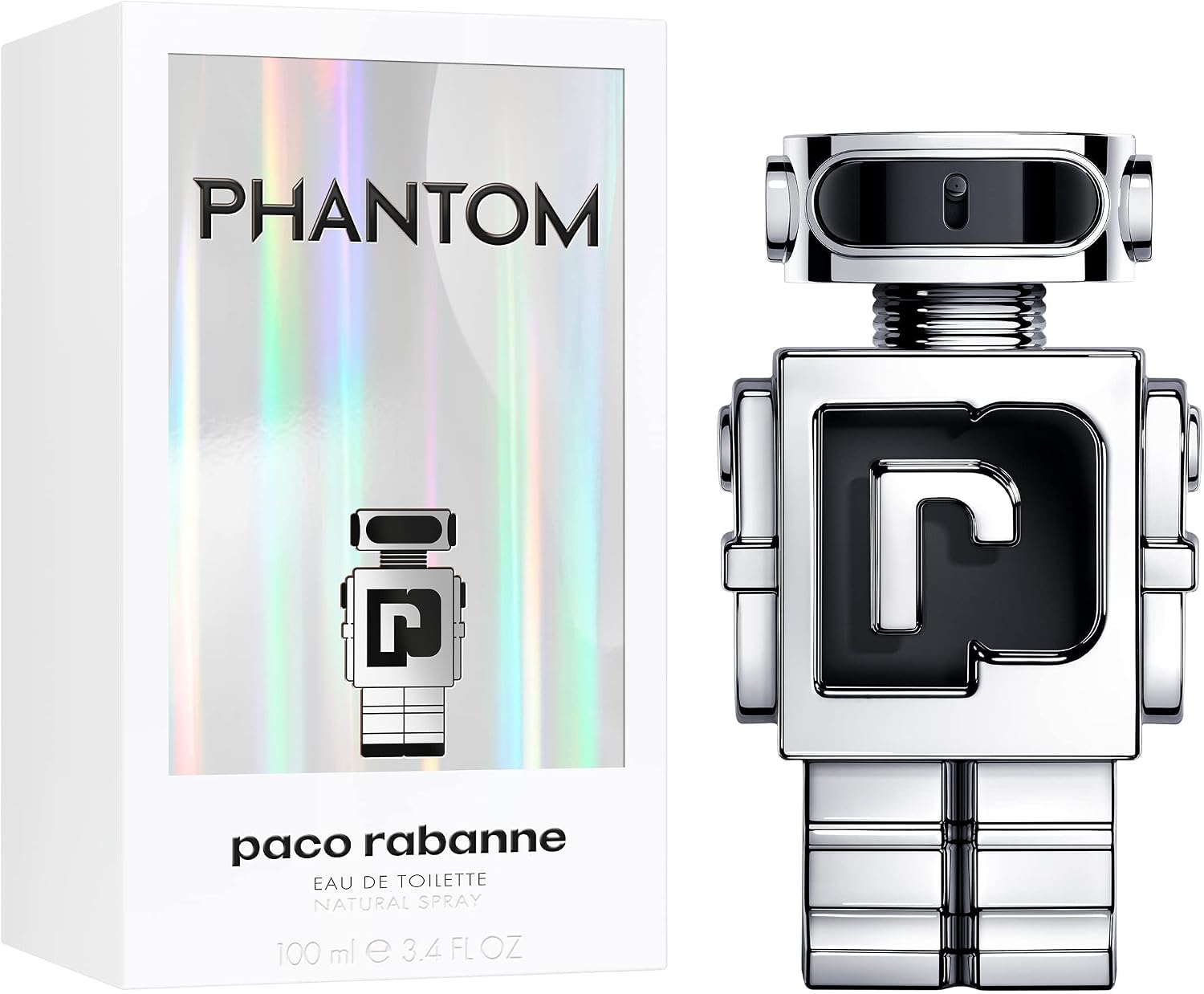 Perfume Masculino EDT Phantom, Cinza, Paco Rabanne, 100 ml - Imagem 4